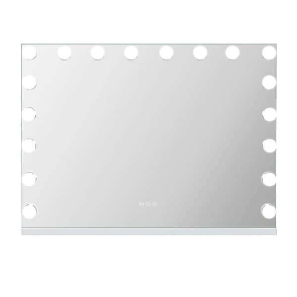 31.5 in x 22.8 in Vanity with Integrated Light, Dimmable Bedroom Cosmetic Makeup Mirror with USB Charge Port