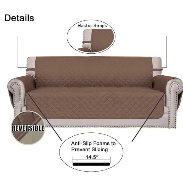 Three Seater Sofa Covers Couch Slipcovers Reversible Quilted