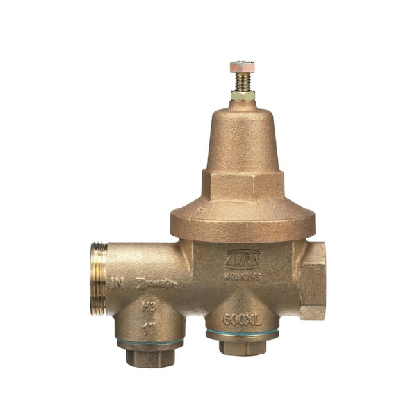 Wilkins 1 in. 600XL Pressure Reducing Valve with a Spring Range from 75 psi to 125 psi, Factory Set at 85 psi