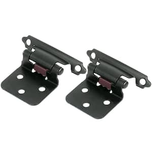 Face Frame Oil Rubbed Bronze Full Inset Self-Closing Hinge (25 -Pack)