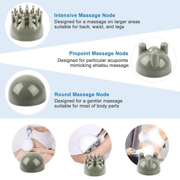 Handheld Neck Back Massager - Double Head Electric Full Body Massager - Deep Tissue Percussion Massage Hammer for Muscles, Arm, Neck, Shoulder, Back