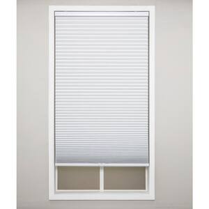 White Cordless Blackout Polyester Cellular Shades - 18.5 in. W x 48 in. L