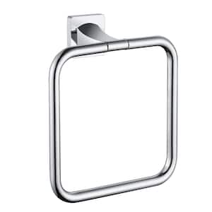 Bath Wall Mounted Towel Ring Hand Towel Holder in Spot Resist Chrome