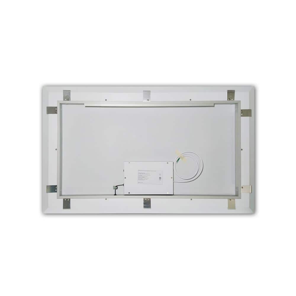 Callista 48" Brushed Aluminum Frameless LED Vanity Mirror
