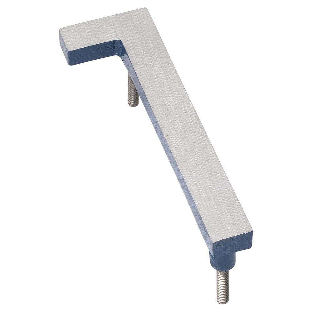 8 in. Satin Nickel/Sea Blue 2 Tone Aluminum Floating or Flat Modern House Number 1 price history on PriceWatchPro