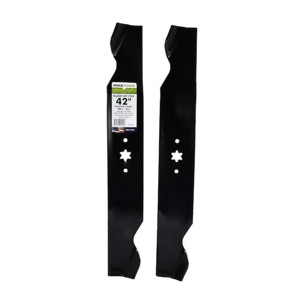 2 Blade Set for Many 42 in. Cut MTD, Cub Cadet, Troy Bilt, Craftsman Mowers Replaces 742-04126, 742-04308, 942-04308