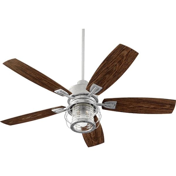 Quorum INTERNATIONAL Galveston 52 in. Indoor/Outdoor Galvanized Ceiling Fan with Wall Control