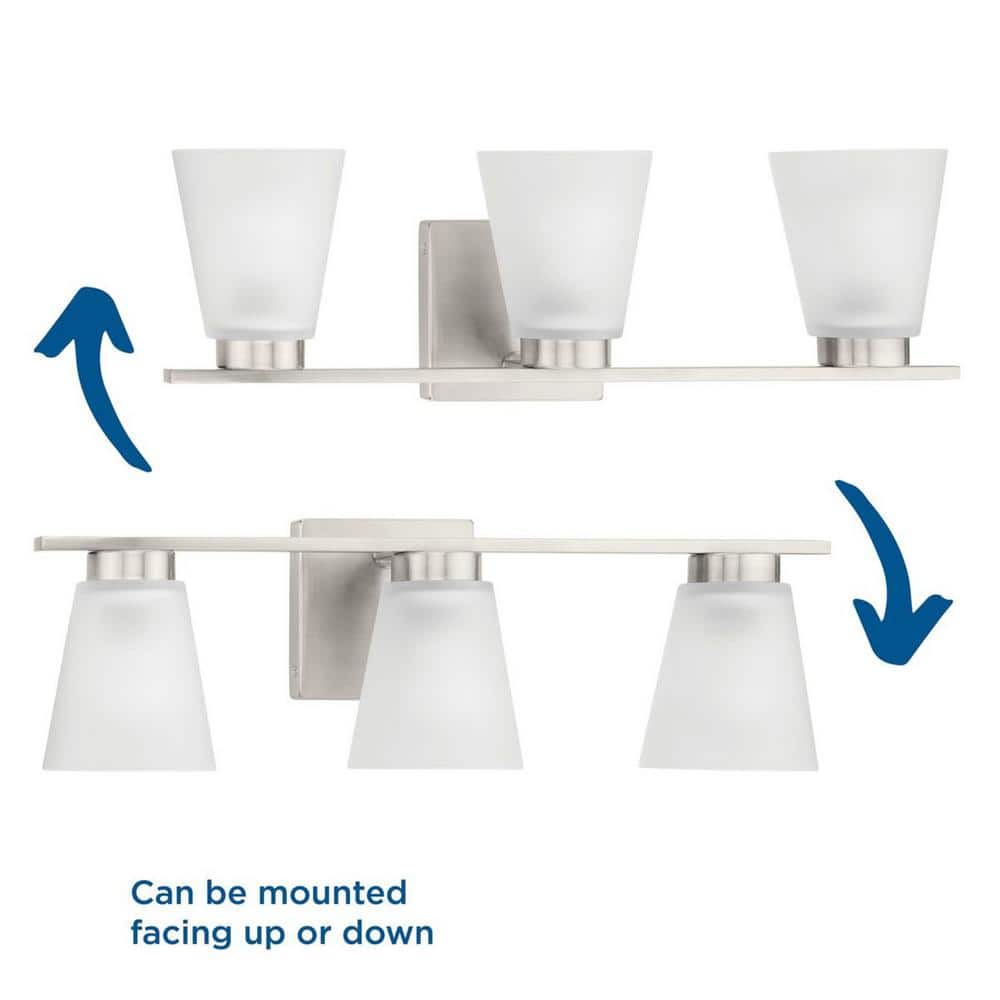 Tanner 22'' Brushed Nickel 3-Light Vanity Fixture