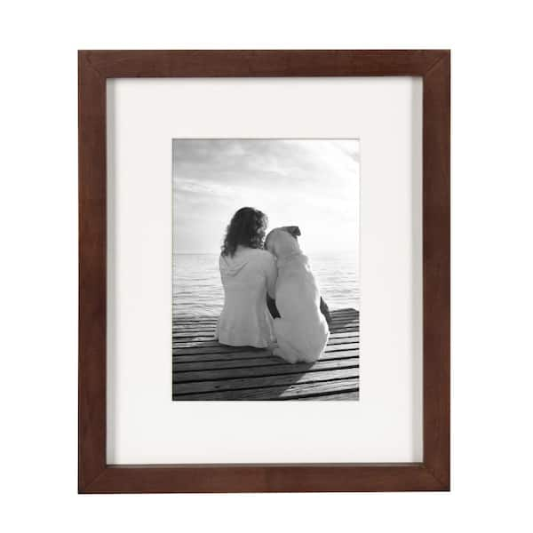 DesignOvation Gallery 8 in. x 10 in. Matted to 5 in. x 7 in. Black Picture  Frame (Set of 4) 209131 - The Home Depot