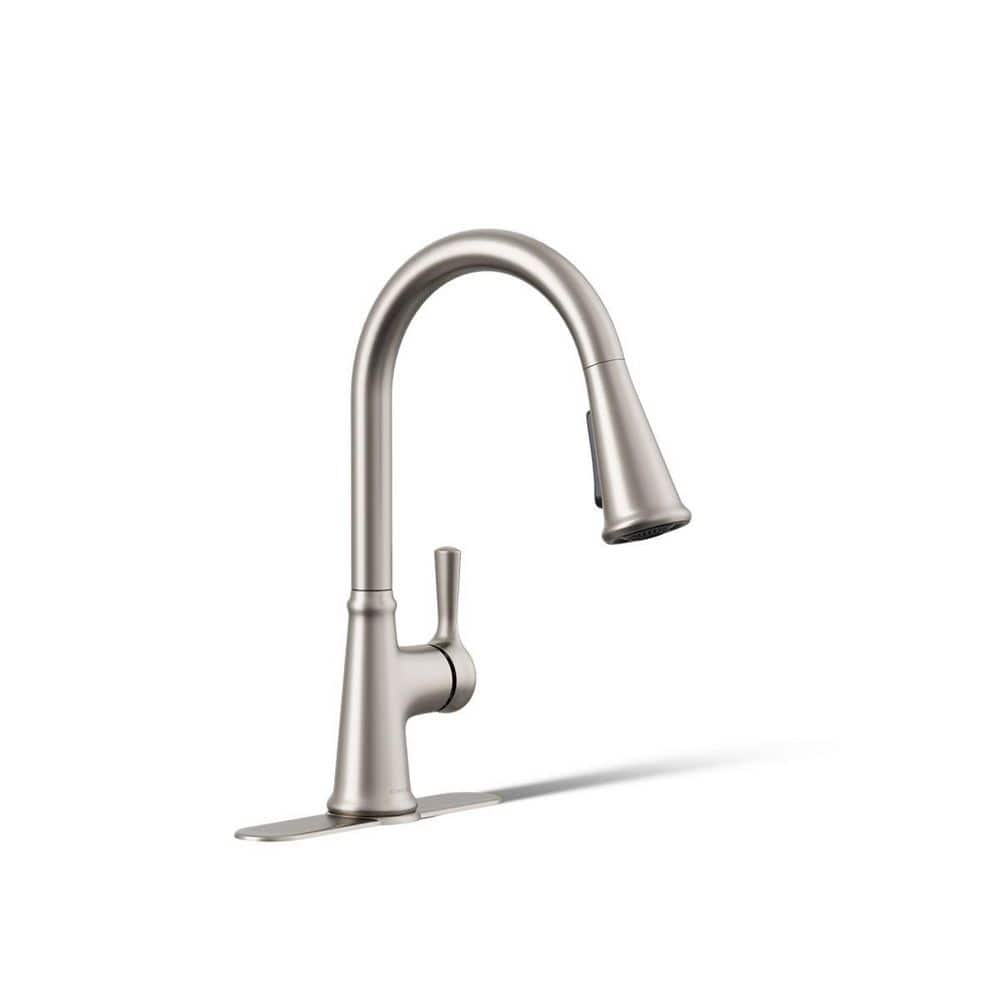 KOHLER Tyne Single-Handle Pull-Down Sprayer Kitchen Faucet in