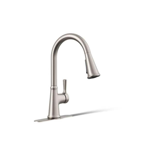 Tyne Single-Handle Pull-Down Sprayer Kitchen Faucet in Vibrant Stainless