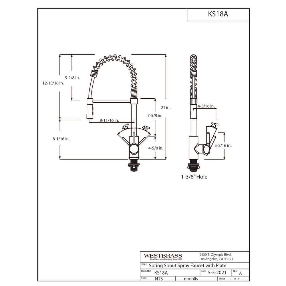 Matte Black and Stainless Steel Pull Down Kitchen Faucet