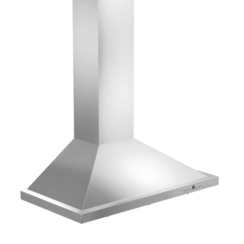 36" Stainless Steel Wall Mounted Range Hood with Crown Molding