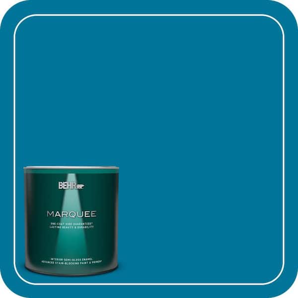 BEHR MARQUEE 1 qt. #P490-7 Mayan Treasure Semi-Gloss Enamel Interior Paint & Primer