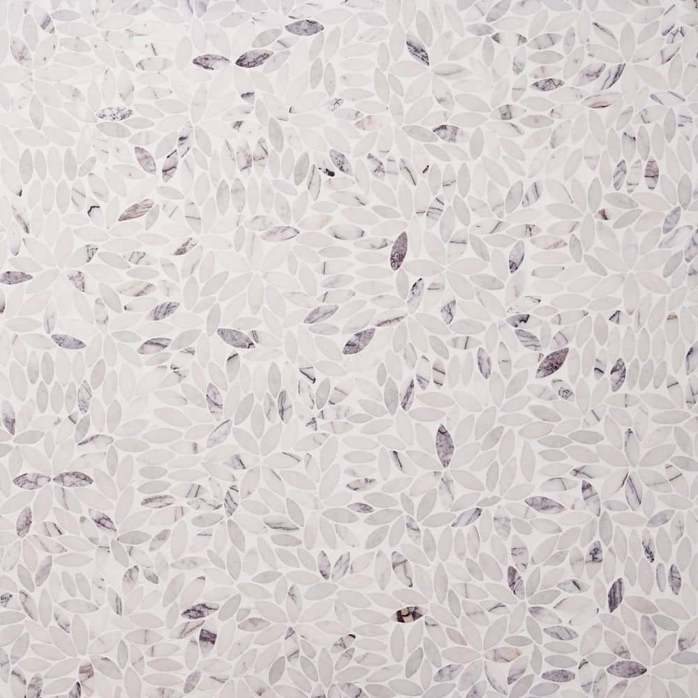 Countryside Flower Lilac 11.81 in. x 11.81 in. Pebble Look Tumbled Mosaic Floor and Wall Tile (0.96 Sq. Ft. / Sheet) price history on PriceWatchPro