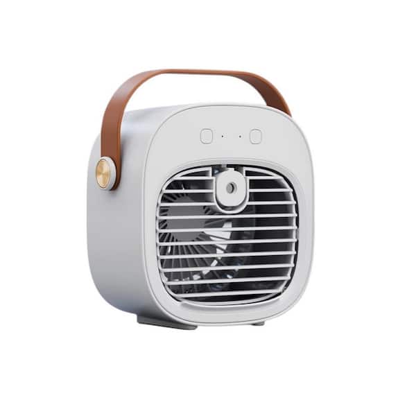 4-6 Hours Portable Air Conditioner Personal with 3-Speeds Quiet Desk Cooling Fan for Travel Office Indoor Outdoor