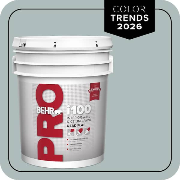 BEHR PRO 5 gal. #HDC-CT-26 Watery Dead Flat Interior Paint