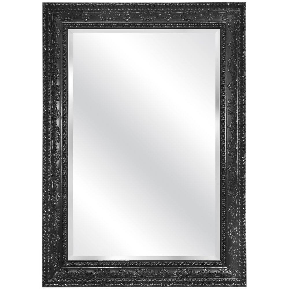 Black 31.4 in. W x 43.3 in. H Rectangle Plastic Framed Mirror price history on PriceWatchPro