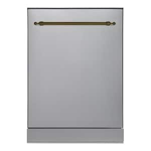 Classico 24 in. Dishwasher with Stainless Steel Metal Spray Arms in the Color SS with Classico Bronze handle