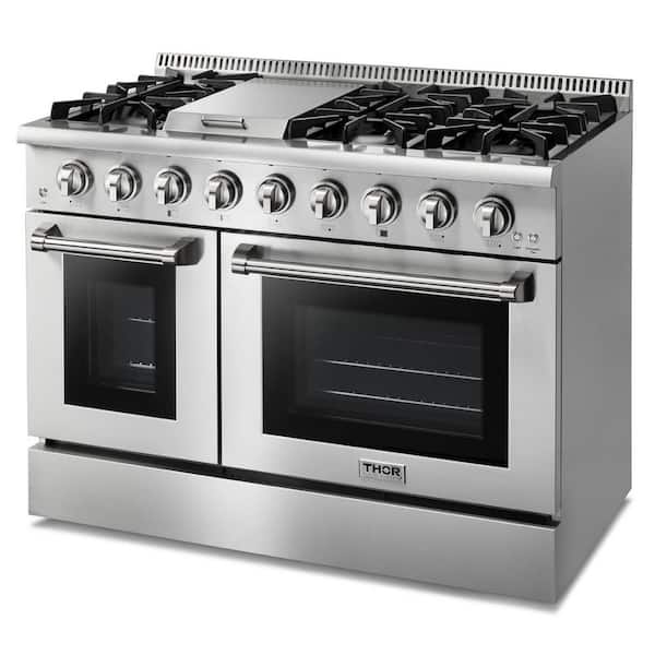 Thor Kitchen 48 in. 6.7 cu. ft. Double Oven Gas Range with