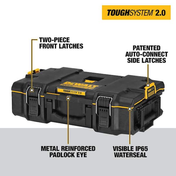 DEWALT DWST08120W16530 TOUGHSYSTEM 2.0 22 in. Deep Tool Tray (2 Pack), TOUGHSYSTEM 2.0 Small Tool Box and Large Tool Box - 2