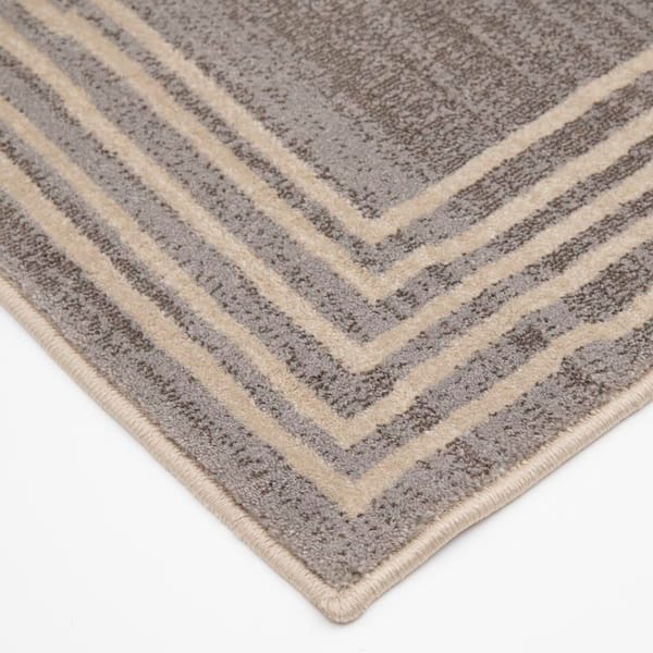 Stratford Elian Storm/Alabaster 26 in. W x 12 in. L Your Choice Length Stair Runner Coverage Area 2.17 sq. ft.