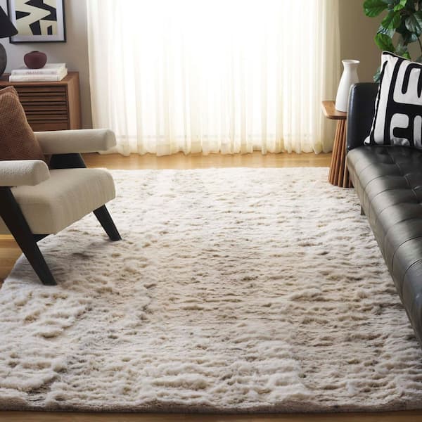 Tribeca 6 ft. x 9 ft. Gray/Beige Marble Area Rug