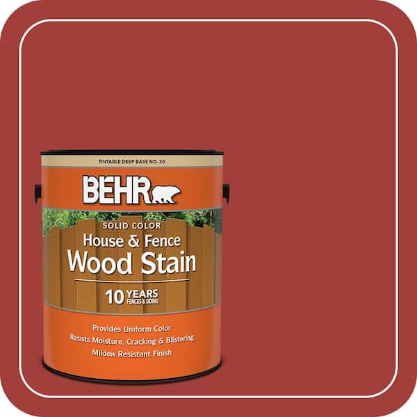 1 gal. #PPU2-16 Fire Cracker Solid Color House and Fence Exterior Wood Stain