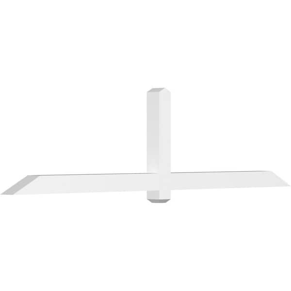 Ekena Millwork Eugene 96 in. W x 24 in. H x 4 in. D Signature Polyurethane Bracket