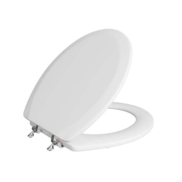 Round Front Toilet Seat in White