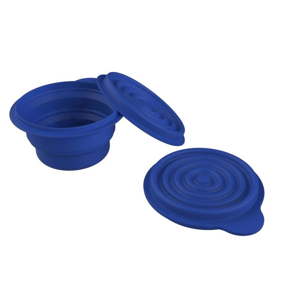 3pcs/set Folding Bowl, Portable Silicone Collapsible Travel Bowl Foldable  Salad Bowl With Lid For Outdoor Travel