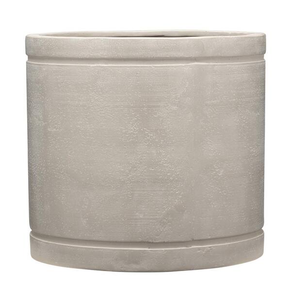 Southern Patio Bert 14 in. 24.3 Qt. Natural Concrete Color HighDensity Resin Indoor/Outdoor