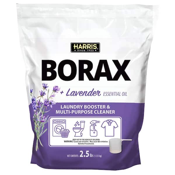 Harris 2.5 lbs. Borax Laundry Booster and Multi-Purpose Cleaner with Lavender Essential Oil