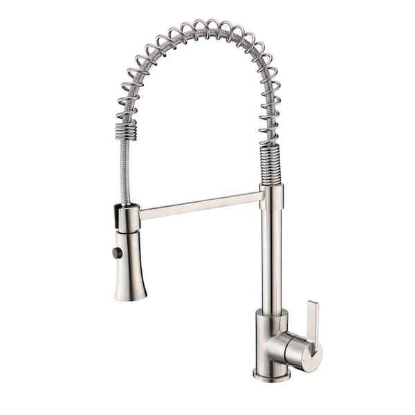 LUXIER Single-Handle Pull-Down Sprayer Kitchen Faucet with 2-Function ...