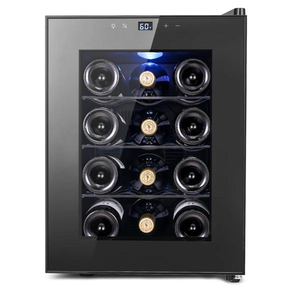 13.6 inch 12-bottle Mini Thermoelectric Wine Cooler Refrigerator with Digital Temperature Control price history on PriceWatchPro
