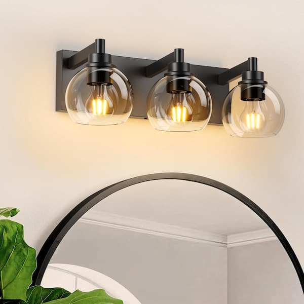 3-Light Industrial Bathroom Vanity Light