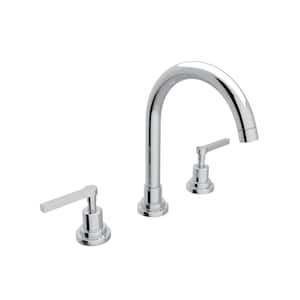 Lombardia 8 in. Widespread 2-Handle High-Arc Bathroom Faucet in Polished Chrome