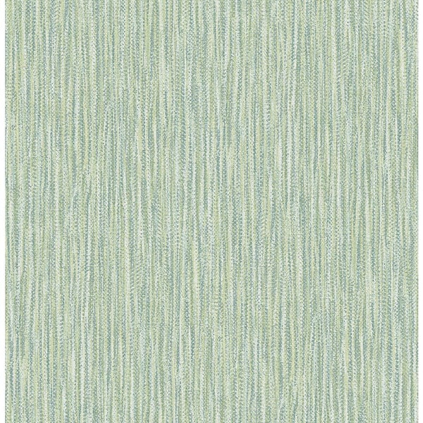 A-Street Prints Raffia Thames Green Faux Grasscloth Strippable Wallpaper (Covers 56.4 sq. ft.)
