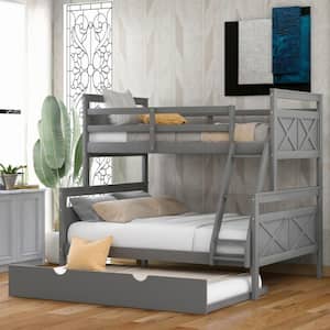 Amelia Gray Wood Frame Twin Platform Bed with Trundle