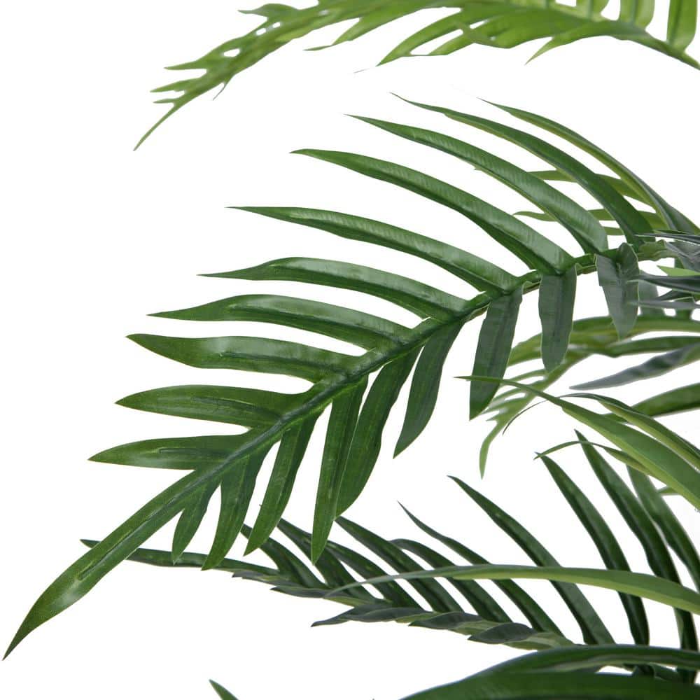 Tropical Oasis 58" Real Touch Fern Floor Plant in Black Planter
