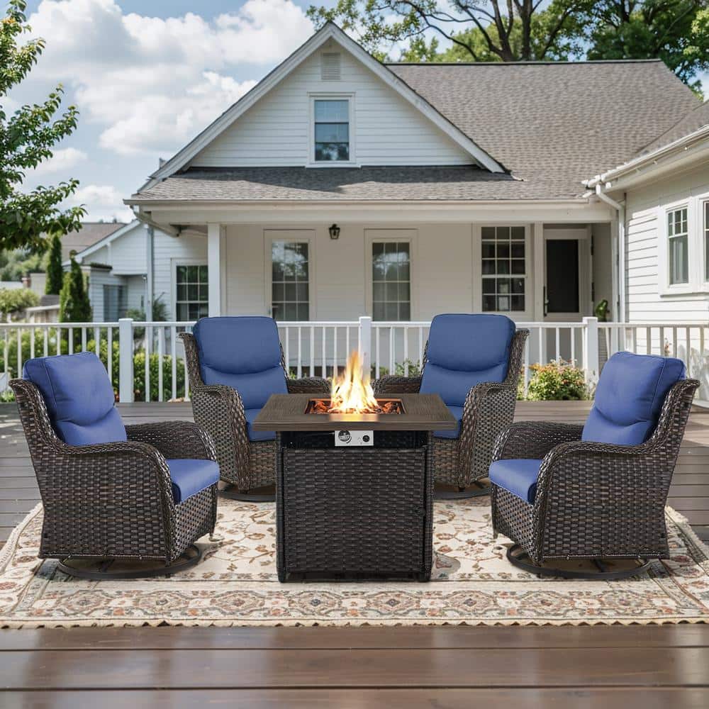 Have a question about Opohoro 5-Piece Brown Wicker Outdoor