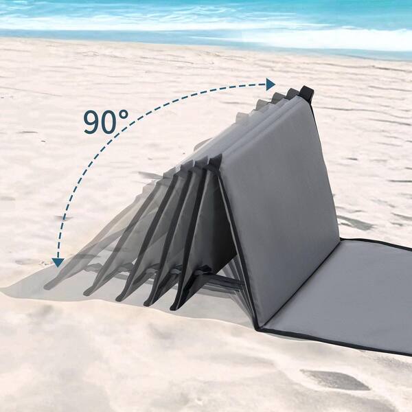 Sunjoy Grey Portable Stackable Outdoor Chaise Lounge Chair with