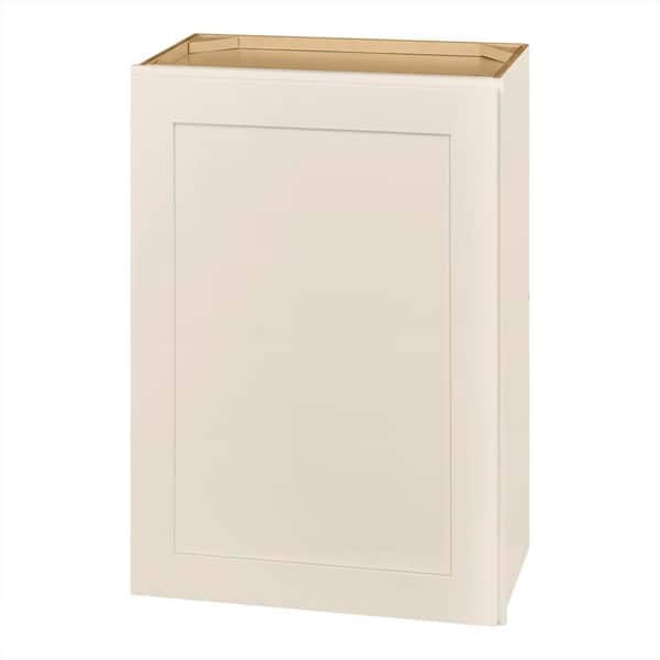 Avondale 21 in. W x 12 in. D x 30 in. H Ready to Assemble Plywood Shaker Wall Kitchen Cabinet in Antique White