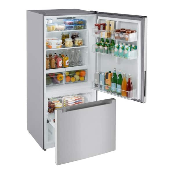 18.7 cu. ft. Bottom Freezer Refrigerator in Stainless Steel