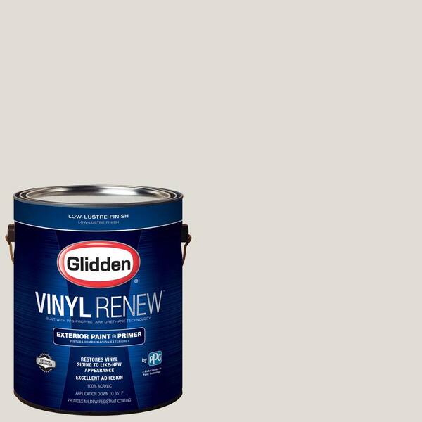 Glidden Vinyl Renew 1 gal. #HDGWN56U Light Silver Sage Low-Lustre Exterior Paint with Primer