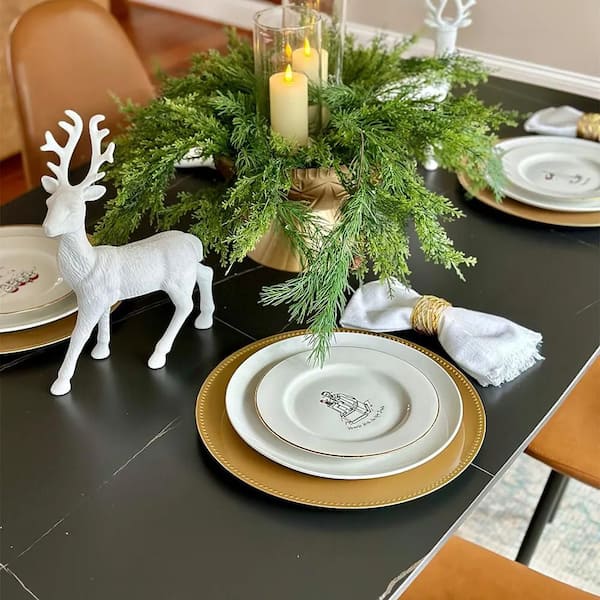 ⭐Jing⭐　INOUT NEW Standard Table J&E Home Black Rectangular Sintered Stone 62.99 in. W