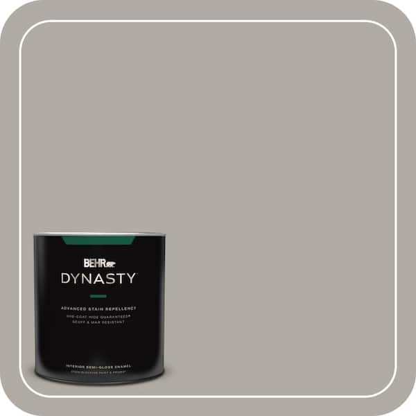 BEHR DYNASTY 1 qt. Home Decorators Collection #HDC-NT-09G Stingray Gray Semi-Gloss Enamel Interior Stain-Blocking Paint & Primer