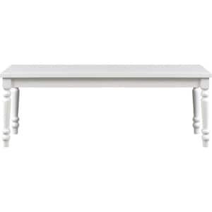 Philippe Dining Bench, White