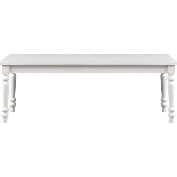 Camden Isle Philippe Dining Bench, White