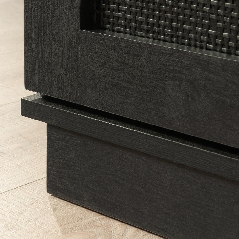 Raven Oak Black Coastal 4-Drawer Vertical Dresser